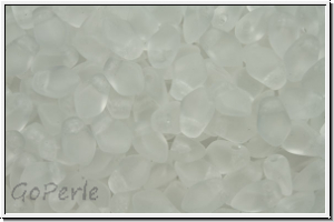Gekko�-Beads, 3x5mm, crystal, trans., matte, 50 Stk.