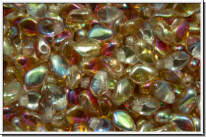Gekko�-Beads, 3x5mm, crystal, trans., lemon AB, 50 Stk.