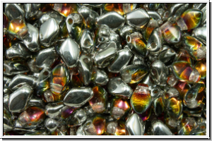 Gekko�-Beads, 3x5mm, crystal, trans., volcano, 50 Stk.