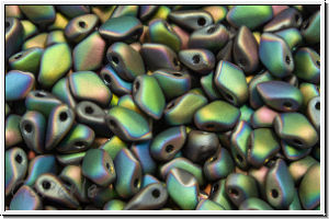 Gekko�-Beads, 3x5mm, crystal, trans., full vitrail, matte, 50 Stk.