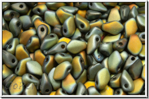 Gekko�-Beads, 3x5mm, crystal, trans., full marea, matte, 50 Stk.