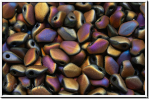 Gekko�-Beads, 3x5mm, black, op., full sliperit, matte, 50 Stk.