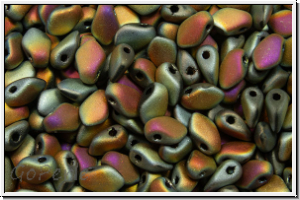 Gekko�-Beads, 3x5mm, black, op., full marea, matte, 50 Stk.