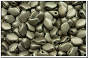 Gekko�-Beads, 3x5mm, black, op., full argentic, matte, 50 Stk.