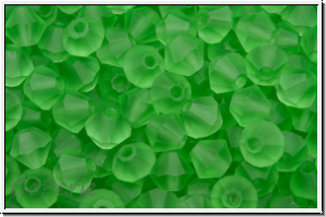 Preciosa� Bicone, 4mm, peridot, trans., matt, 50 Stk.