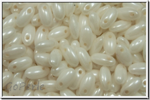 RZ-03000-21405, RIZO Perlen, white, op., white iris., 10 g