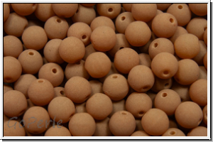 b�hm. Glasperle, rund, 4mm, white, alabaster, soft cocoa neon, 50 Stk.
