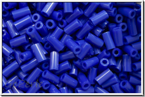 TBU-1-0048, TOHO Bugle 1", 3mm, blue, navy. op., 10g