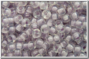 RR-11-0211, MIYUKI Rocailles, 11/0, crystal, trans. lavender-ld., 10g