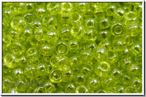 RR-11-0172, MIYUKI Rocailles, 11/0, chartreuse, trans. luster, 10g