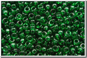 RR-15-0156, MIYUKI Rocailles, 15/0, emerald, trans., 5g