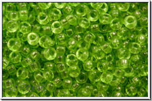 RR-15-0144, MIYUKI Rocailles, 15/0, green, trans., 5g