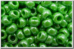 R-08-0130, TOHO Rocailles, 08/0, green, mint, op., luster, 10g