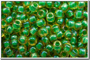 R-11-1830, TOHO Rocailles, 11/0, jonquil, trans., mint-ld., AB, 10g