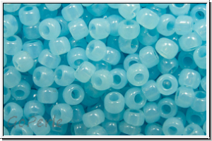 R-11-1143, TOHO Rocailles, 11/0, blue, lt., translucent, 10g
