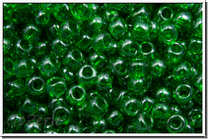 R-11-0108b, TOHO Rocailles, 11/0, green, grass, trans., luster, 10g