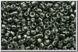 R-15-0282, TOHO Rocailles, 15/0, grey, trans., hematite- ld., 5g