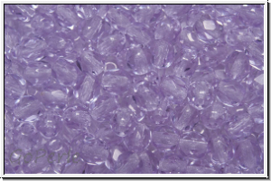 B�hm. Glasschliffperle, feuerpol., 4mm, violet, trans., 50 Stk.
