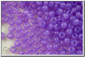 PR-11-02623, PRECIOSA Rocailles, 11/0, white, opal, solgel lilac-3, 20g