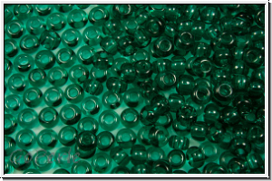 PR-11-50710, PRECIOSA Rocailles, 11/0, emerald, lighter, trans., 20g