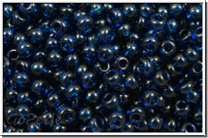 PR-11-60100, PRECIOSA Rocailles, 11/0, blue, capri, dk., trans., 20g