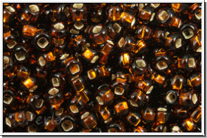 PR-11-17140, PRECIOSA Rocailles, 11/0, topaz, dkst., trans., silver-ld., 20g