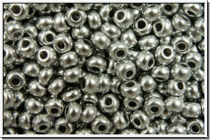 PR-11-01700, PRECIOSA Rocailles, 11/0, silver, met., satin, 20g