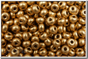 PR-11-01710, PRECIOSA Rocailles, 11/0, gold, met., satin, 20g