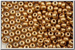 PR-11-01710, PRECIOSA Rocailles, 11/0, gold, met., satin, 20g