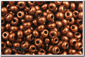 PR-11-01750, PRECIOSA Rocailles, 11/0, copper, dk., met., satin, 20g