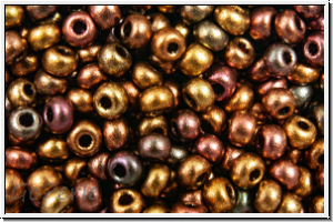 PR-11-01620, PRECIOSA Rocailles, 11/0, bronze, met., iris., satin, 20g