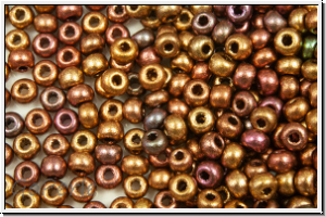PR-11-01620, PRECIOSA Rocailles, 11/0, bronze, met., iris., satin, 20g