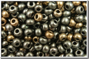 PR-11-01670, PRECIOSA Rocailles, 11/0, zinc, met., iris., satin, 20g
