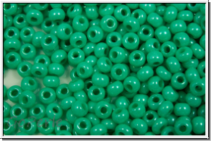 PR-11-16358, PRECIOSA Rocailles, 11/0, white, op., terra turquoise, luster, 20g