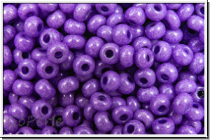 PR-11-16328, PRECIOSA Rocailles, 11/0, white, op., terra lilac, luster, 20g