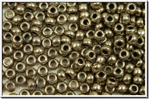 PR-11-18549, PRECIOSA Rocailles, 11/0, crystal, trans., terra metallic chrome, 20g