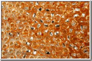 PR-11-08288, PRECIOSA Rocailles, 11/0, crystal, trans., terra blush, silver-ld., 20g