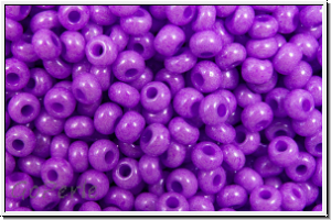PR-11-16128, PRECIOSA Rocailles, 11/0, white, op., violet, luster, 20g