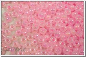 PR-11-57573, PRECIOSA Rocailles, 11/0, pink, ceylon, AB, 20g