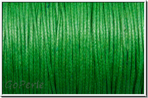 Baumwollkordel (BW), gewachst, 1mm, green, Preis/m