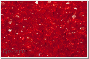 B�hm. Glasschliffperle, feuerpol., 4mm, siam, lt., trans., 50 Stk.