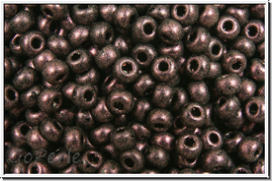 b�hm. Rocailles, 11/0, black, op., purple, met. antique, 10g
