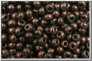 b�hm. Rocailles, 11/0, black, op., dk. violet, met. antique, 10g