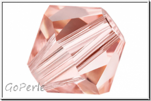 Preciosa� Bicone, 4mm, rose peach, trans., 50 Stk.