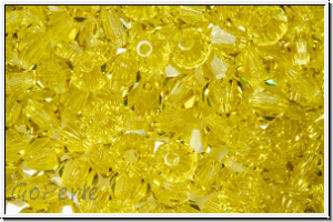 Preciosa� Bicone, 4mm, acid yellow, trans., 50 Stk.
