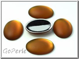 Cabochon, LUNASOFT, 25x18mm, smoke topaz, 1 Stk.