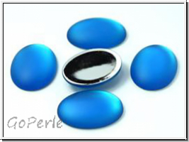 Cabochon, LUNASOFT, 25x18mm, capri blue, 1 Stk.
