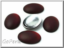 Cabochon, LUNASOFT, 25x18mm, garnet, 1 Stk.