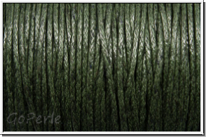 Baumwollkordel (BW), gewachst, 1mm, dark olivine, Preis/m