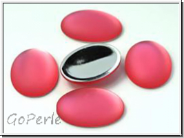 Cabochon, LUNASOFT, 25x18mm, raspberry, 1 Stk.